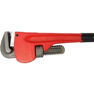 18" Heavy Duty Steel Pipe Wrench With Thumbwheel Adjustment Control - TP3618 - ToolUSA