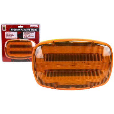 18 LED Lights Highway Safety Steady & Flashing Light with Magnetic Back - FL250XXL-Y-S - ToolUSA
