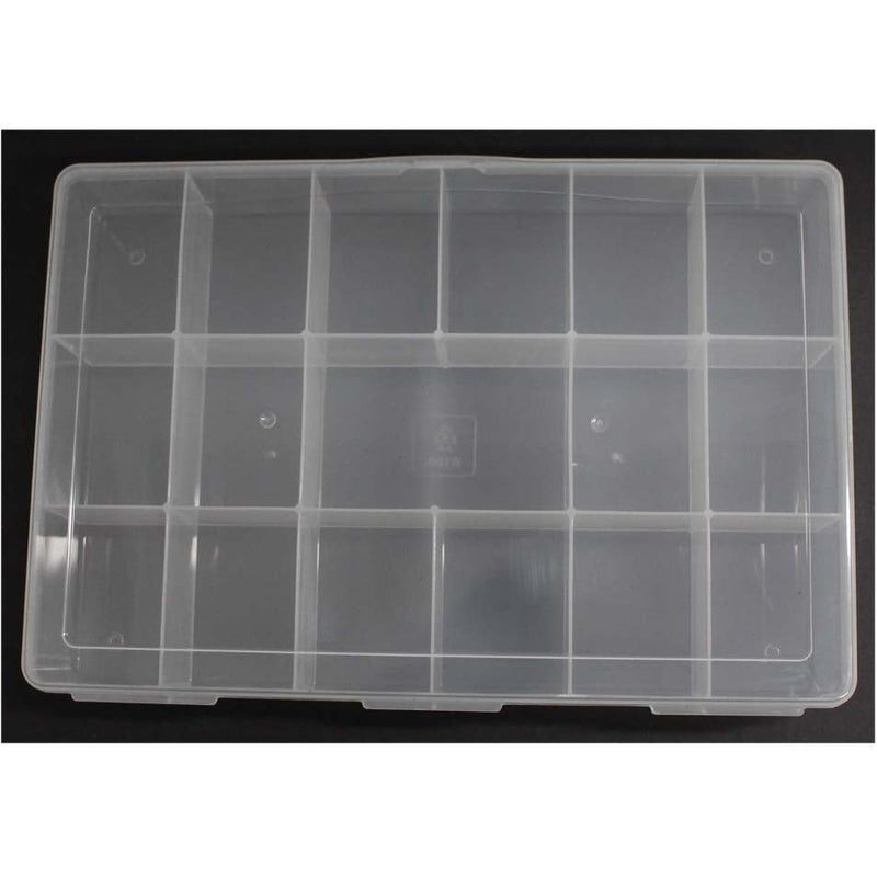 18 Section Multi-Use Plastic Storage Box - TJ-08788 - ToolUSA