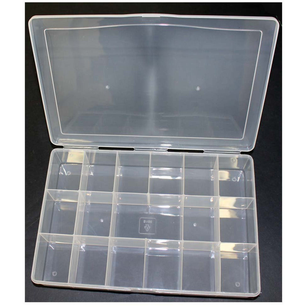 18 Section Multi-Use Plastic Storage Box - TJ-08788 - ToolUSA