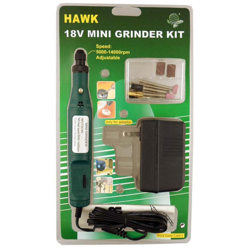 18 Volt Mini Grinder Kit with UL Approved Class 2 Transformer - TJ-79911 - ToolUSA