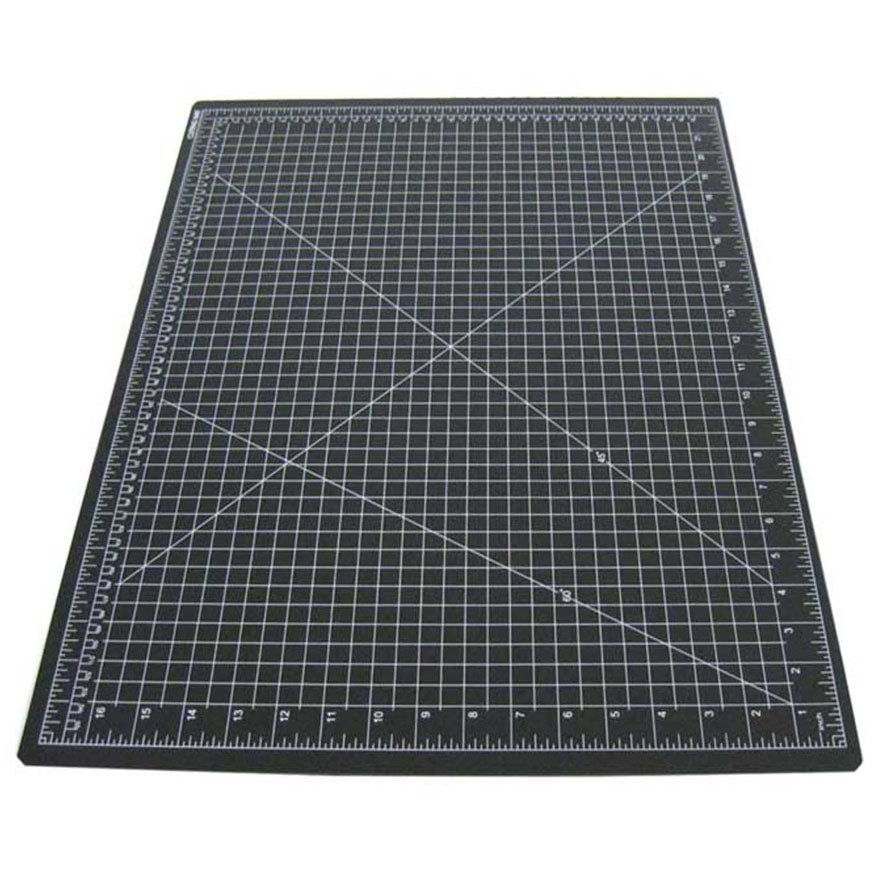 18 X 24 Inch Self-Healing Black Cutting Mat With Pre-Marked Grid Lines - CR-01824 - ToolUSA