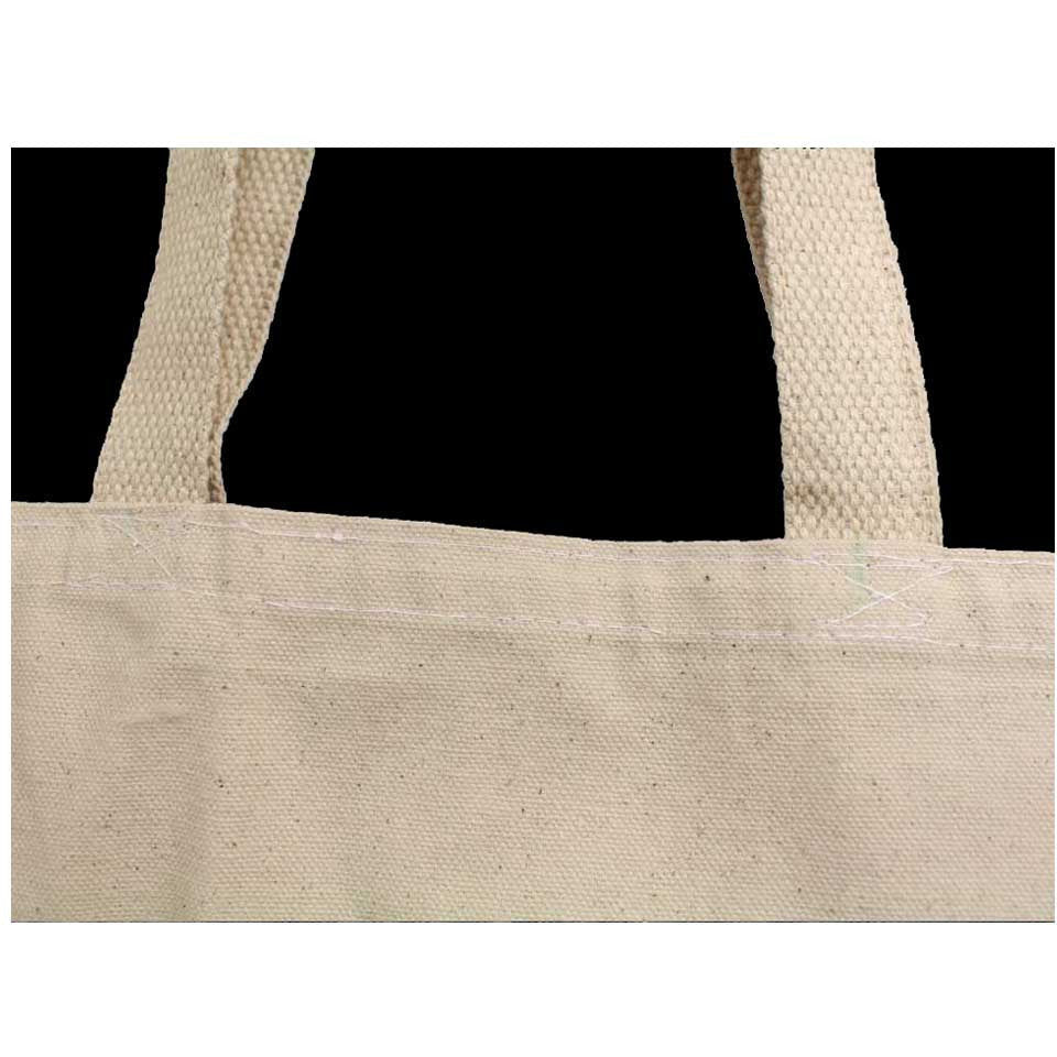 18x15 Inch White Cotton Canvas Bag with Gusset - AB-00219 - ToolUSA