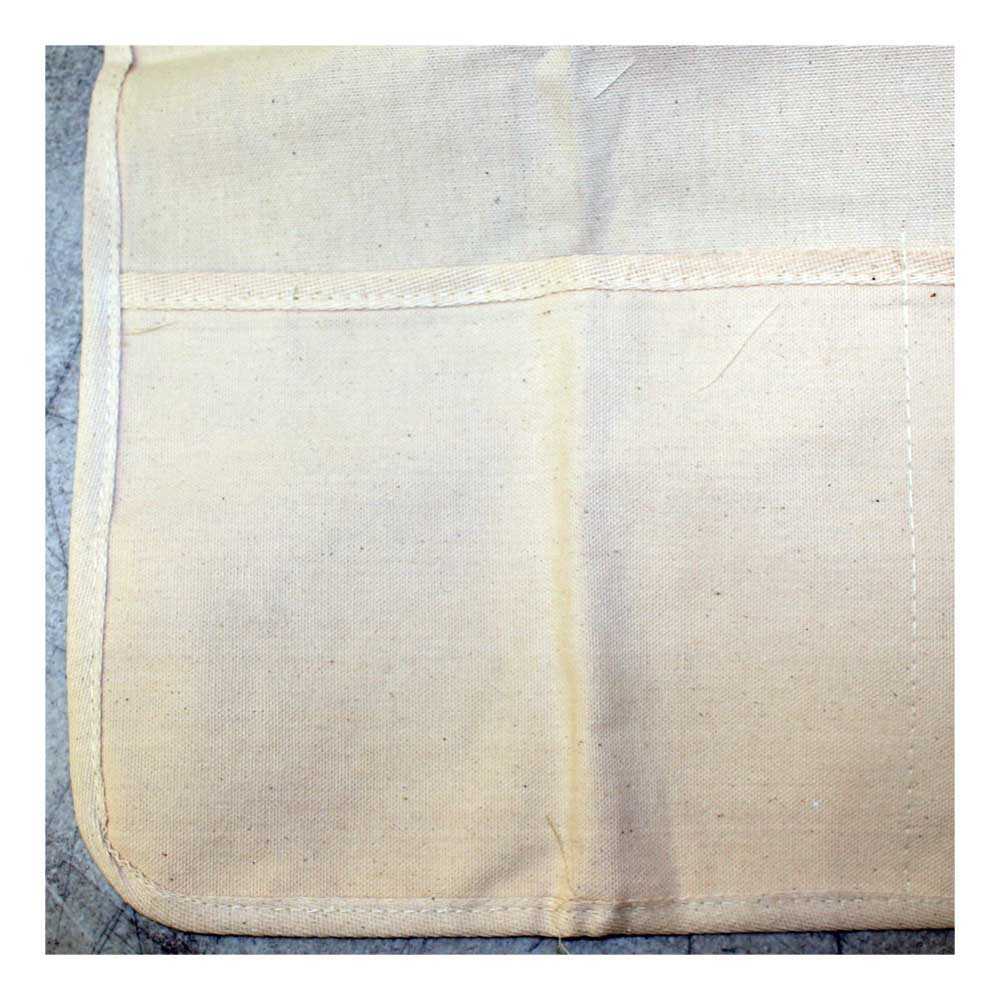 19x24 Inch Bib Style Cotton Canvas Apron with 3 Pockets - AP-61015 - ToolUSA