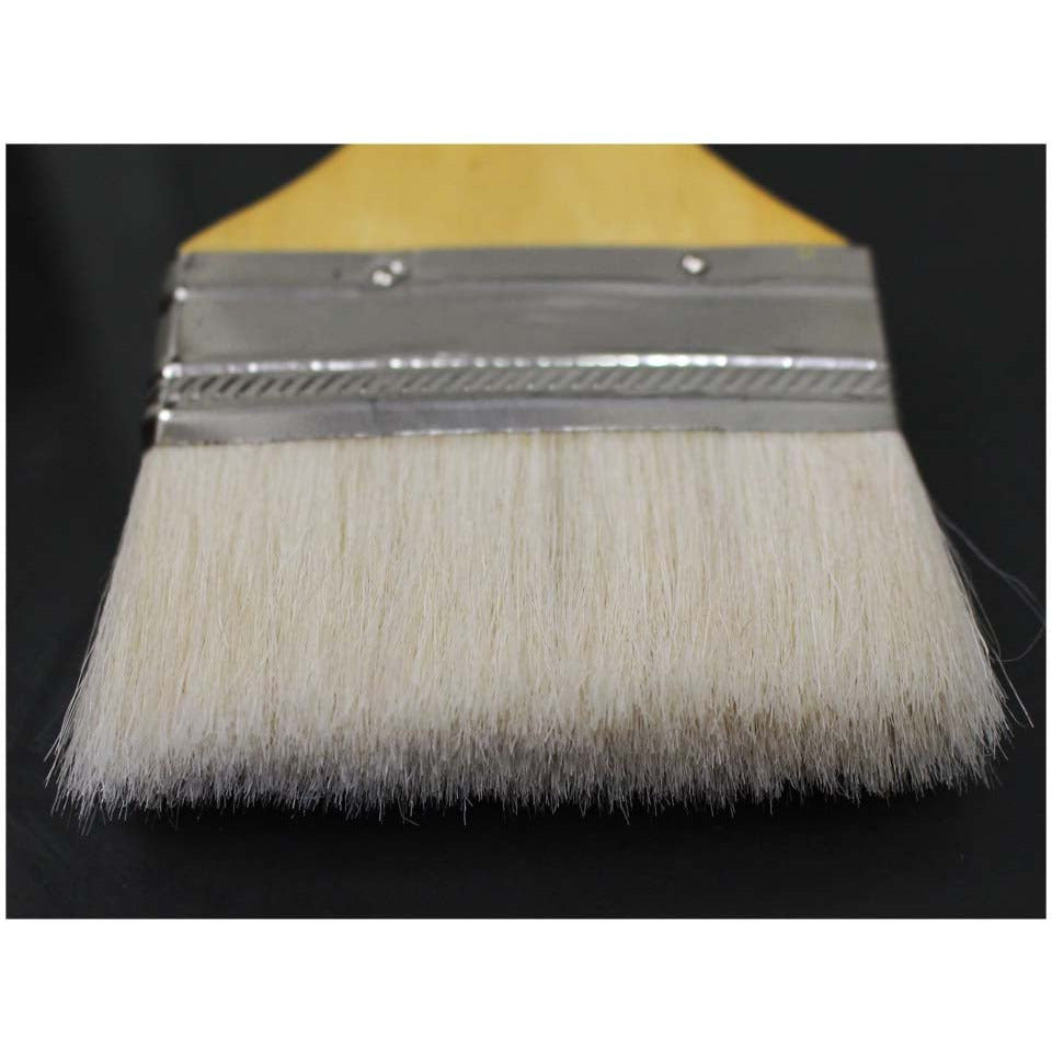 2-1/2 Inch Nylon Bristle Paint Brush, Flat Wooden Handle (Pack of: 2) - TZ63-63325-Z02 - ToolUSA