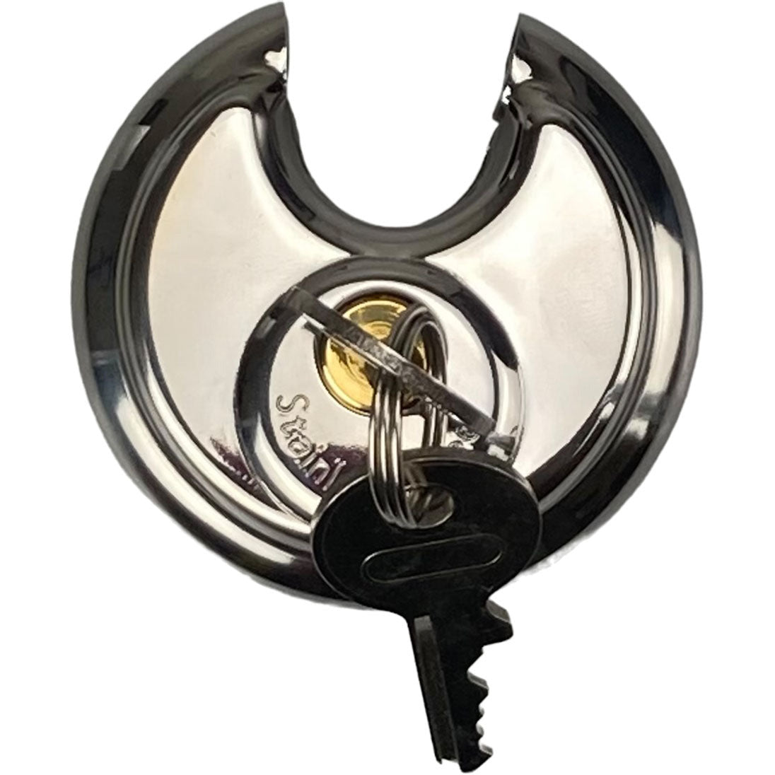 2-3/8 Inch Stainless Steel Disc Padlock - TZ7370-60 - ToolUSA