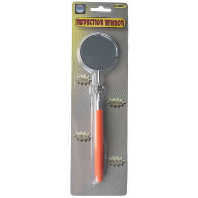 2" Diameter Inspection Mirror On An Adjustable Swivel With A 6.5" Rod That Extends To 24" - S1-EXT-08856 - ToolUSA