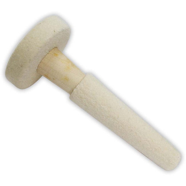 2 In 1 Buffing Tool With Soft Fuzzy Fabric Over A Reinforced Wood Mandrel - TJ01-94603 - ToolUSA