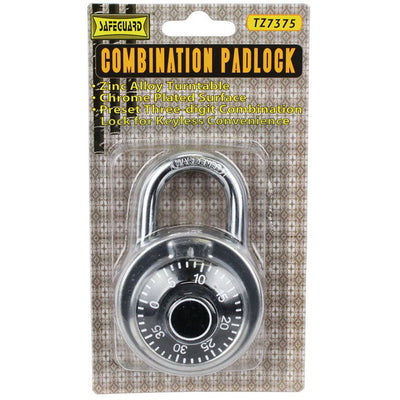 2 Inch Combination Padlock, for Locker (Pack of: 1) - TZ7375 - ToolUSA
