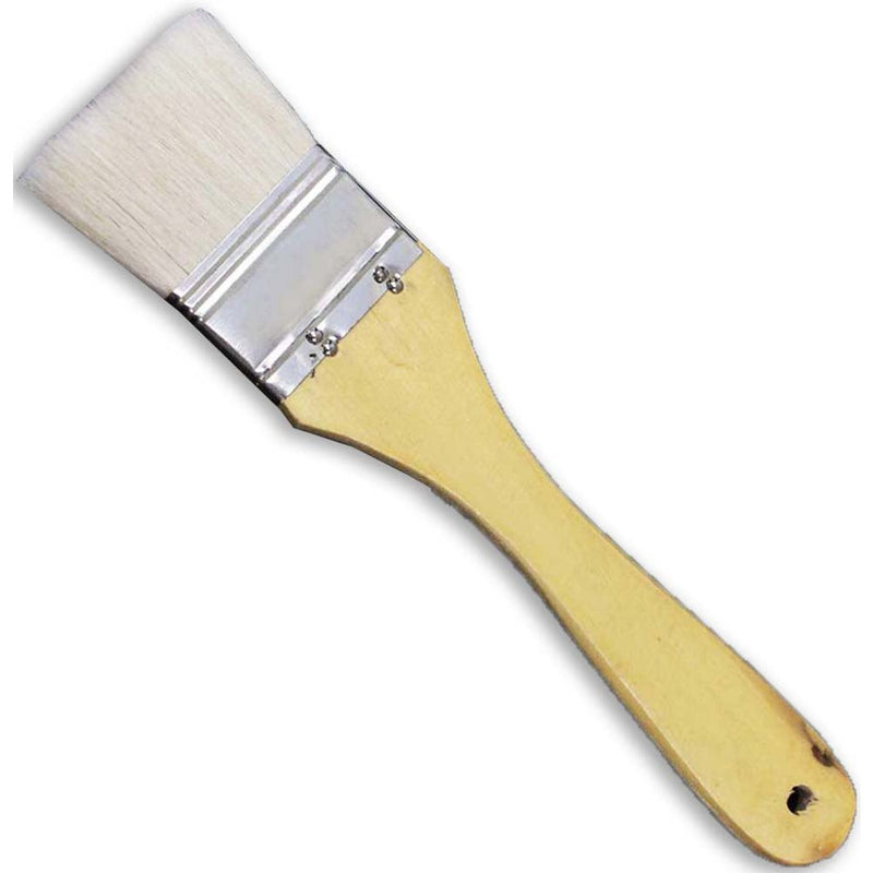 2 Inch Nylon Bristle Paint Brush with Flat Wooden Handle (Pack of: 2) - TZ63-63320-Z02 - ToolUSA