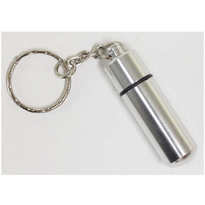 2" Metal Pill Holder with Key Ring and Vial - CAM-86014 - ToolUSA