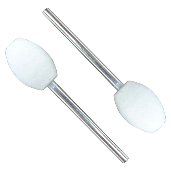 2 Pc. Drum Shaped Felt Bobs Set - 3/32" Shank (Pack of: 2) - TJ04-04323-Z02 - ToolUSA