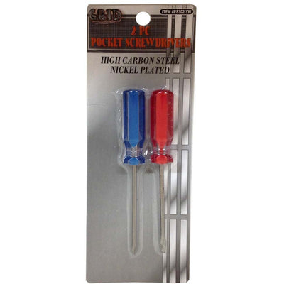 2 Piece 4.25" Screwdrivers - Slotted And Phillips - PS-PS302-YW - ToolUSA