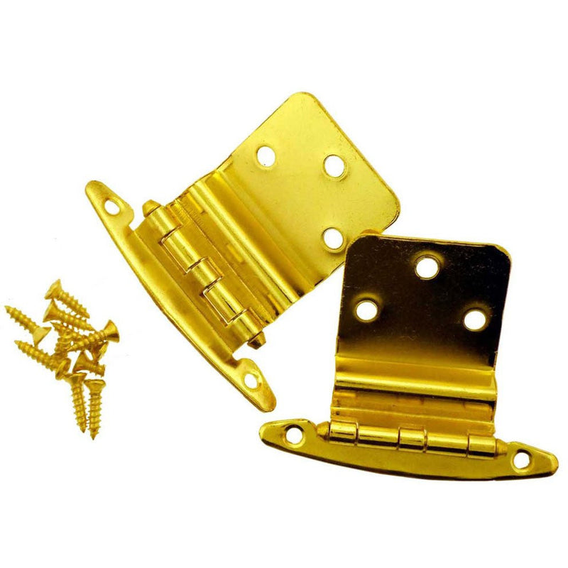 2 Piece Brass Plated 2-3/4 Inches Closet Hinges - LD-78571 - ToolUSA