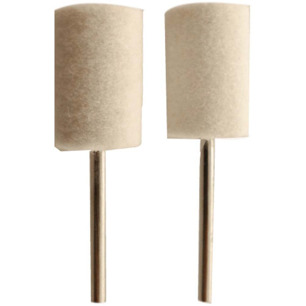 2 Piece Cylindrical Felt Bobs Set with 3/32 Inch Shank (Pack of: 2) - TJ04-04321-Z02 - ToolUSA