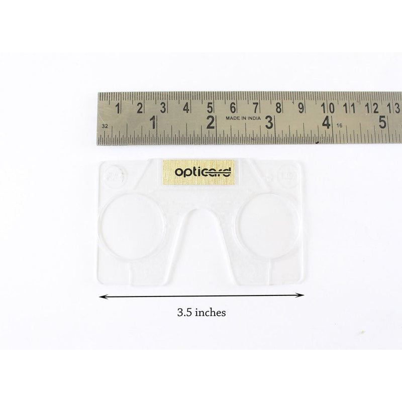 2 Piece Magnifier In Wallet Size For Reading +1.00 - OPTICARD-100 - ToolUSA