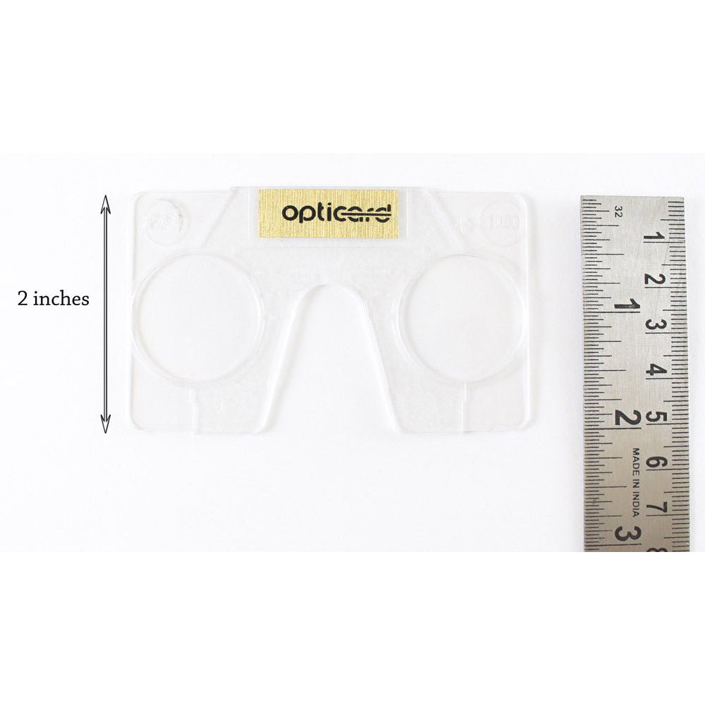 2 Piece Magnifier In Wallet Size For Reading +1.00 - OPTICARD-100 - ToolUSA