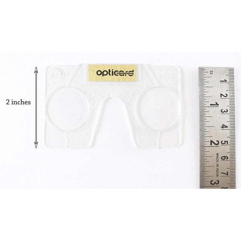 2 Piece Magnifier In Wallet Size For Reading +1.00 - OPTICARD-100 - ToolUSA