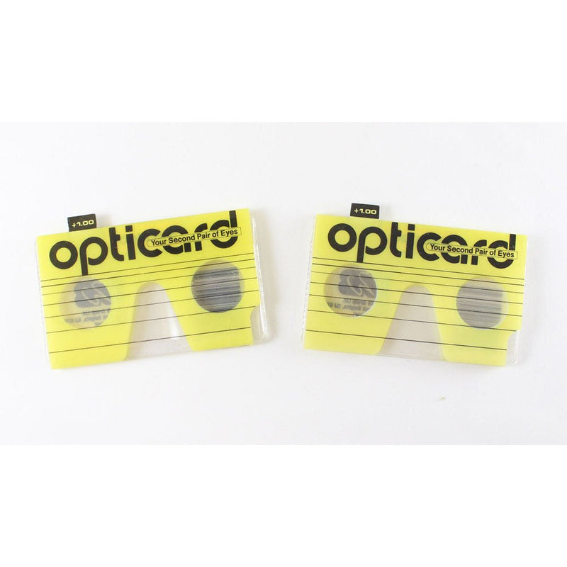 2 Piece Magnifier In Wallet Size For Reading +1.00 - OPTICARD-100 - ToolUSA