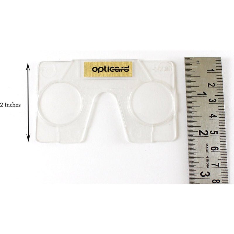 2 Piece Magnifier In Wallet Size For Reading +2.00 - OPTICARD-200 - ToolUSA
