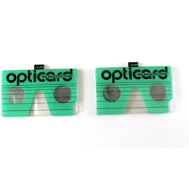 2 Piece Magnifier In Wallet Size For Reading +2.00 - OPTICARD-200 - ToolUSA