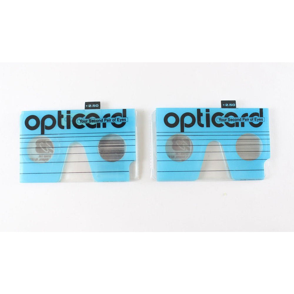 2 Piece Magnifier In Wallet Size For Reading +2.50 (Pack of: 2) - OPTICARD-250 - ToolUSA