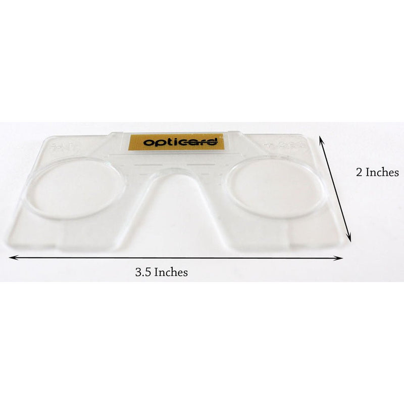 2 Piece Magnifier In Wallet Size For Reading +2.50 (Pack of: 2) - OPTICARD-250 - ToolUSA