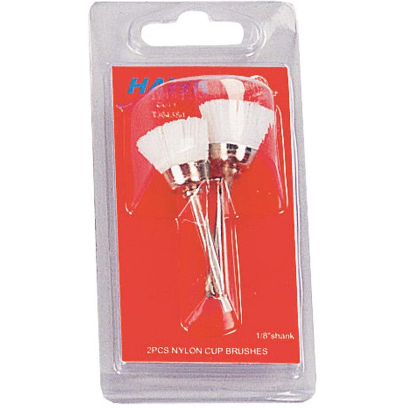 2 Piece Nylon Cup Brush Polishing Set (Pack of: 2) - TJ04-04384-Z02 - ToolUSA