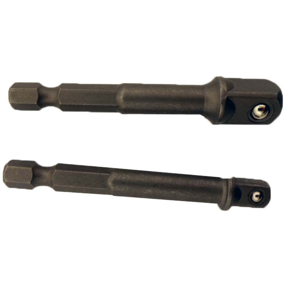 2 Piece Power Extension Bar Bit For Reaching Into Tight Spaces, 2.5" Long, 3/8" And 1/4" - PS-27603 - ToolUSA
