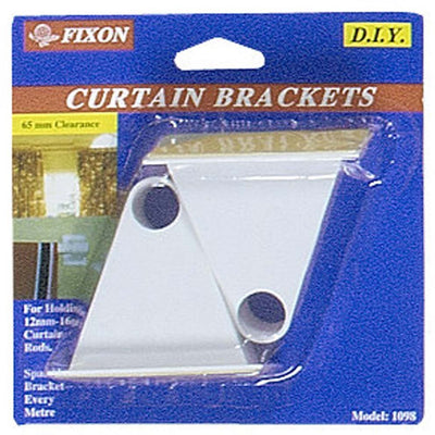 2 Piece Self-adhesive Plastic Curtain Brackets Set (Pack of: 2) - H-41098-Z02 - ToolUSA
