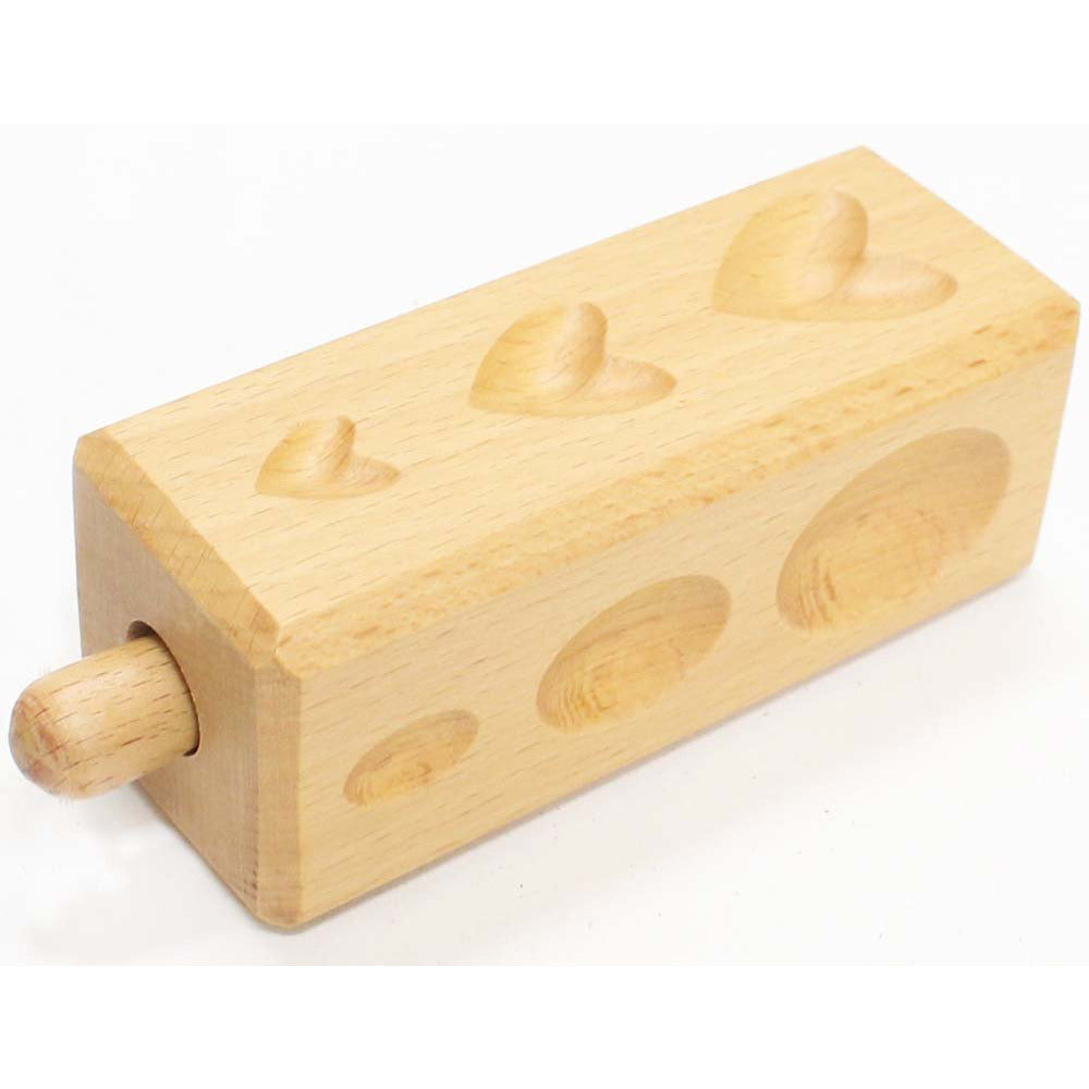 2 Piece Wooden Doming Block - Different Shapes - Wooden Shaping Punch - TJ-31782 - ToolUSA