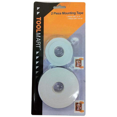 2 ROLLS OF MOUNTING TAPE: 3/4" X 15', AND 3/4" X 78" - D1020-2-YH - ToolUSA