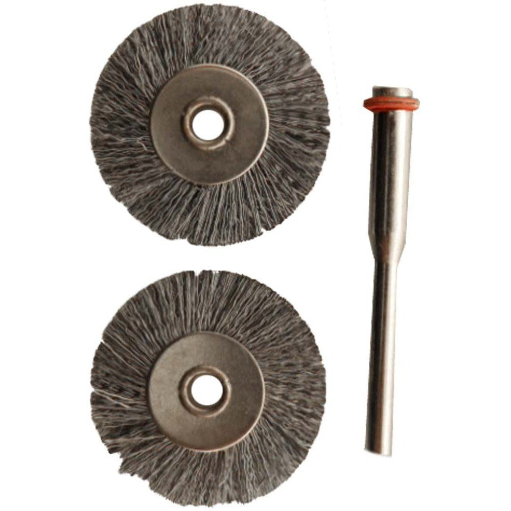 2 Steel Wire Wheels with 1/8 Inch Shank (Pack of: 2) - TJ04-04422-Z02 - ToolUSA