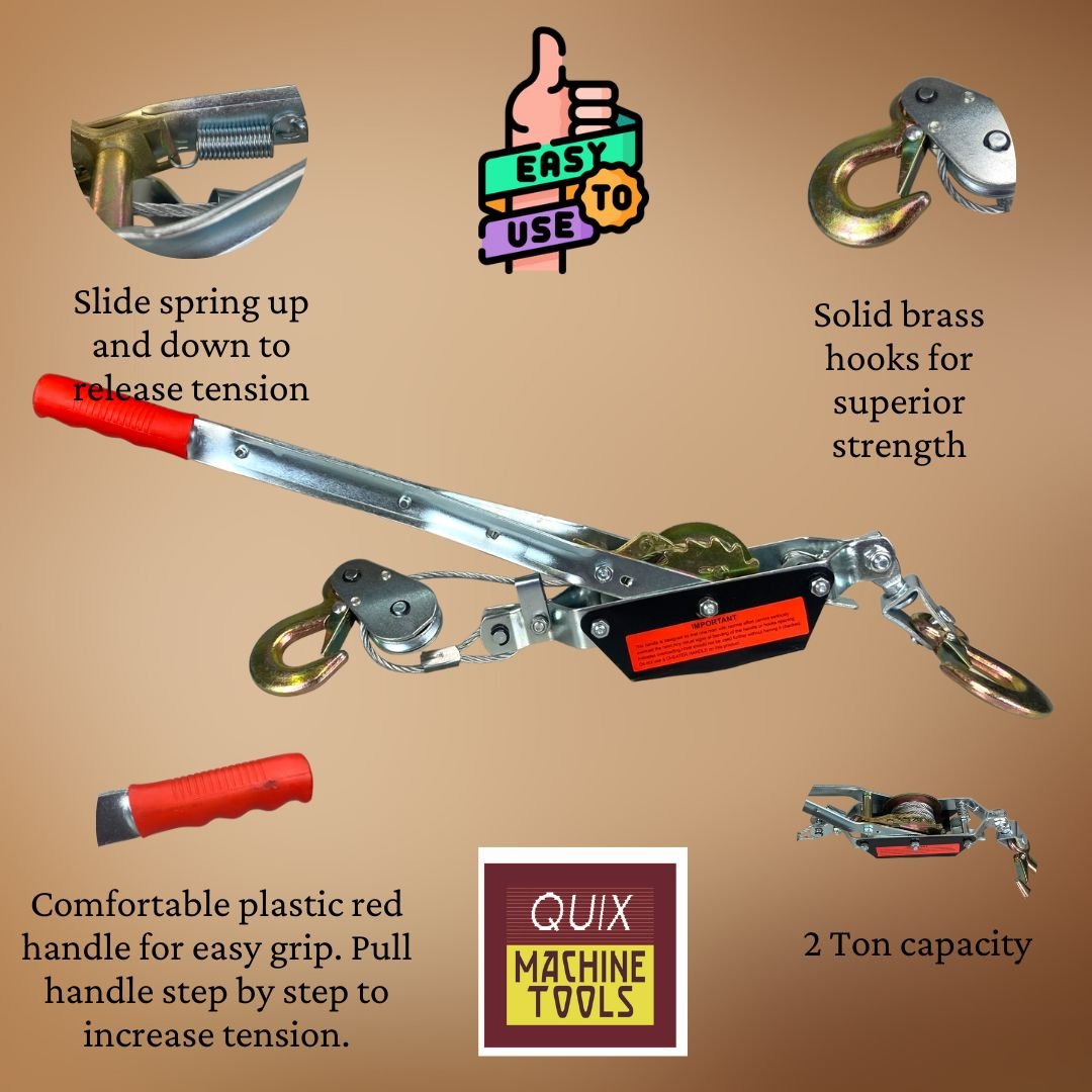 2 Ton Cable Puller - TZ-08002 - ToolUSA