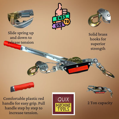 2 Ton Cable Puller - TZ-08002 - ToolUSA