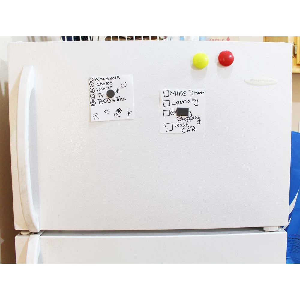 20 Piece Refrigerator Magnets Set - In Round & Rectangular Shapes For Crafts - MC6050-20-YX - ToolUSA