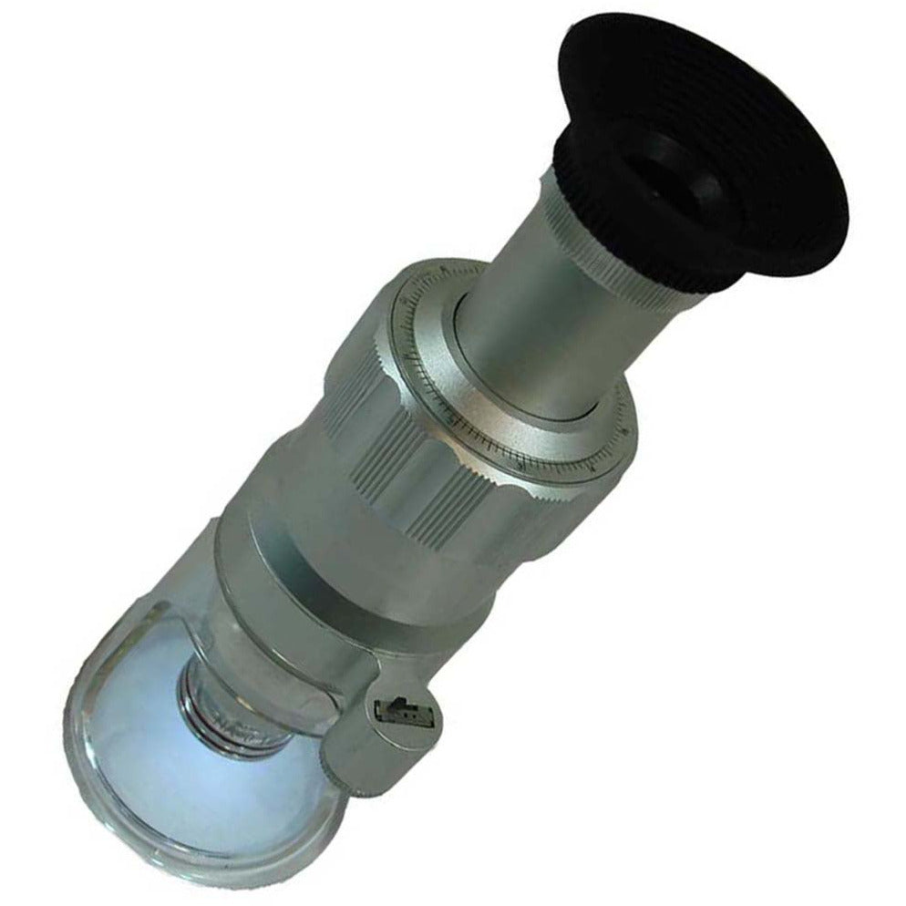 20X Power LED Desk Top, 6" Tall Compact Microscope - MG6020L-LED - ToolUSA