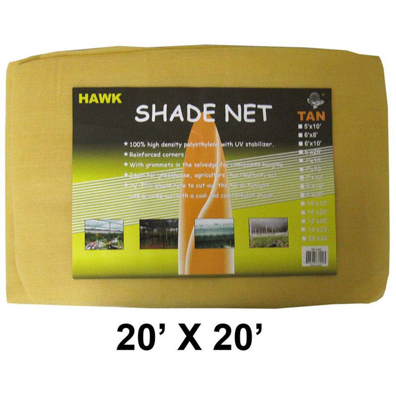 20x20 Foot Tan Sunshade Net (Pack of: 1) - TST-62020 - ToolUSA