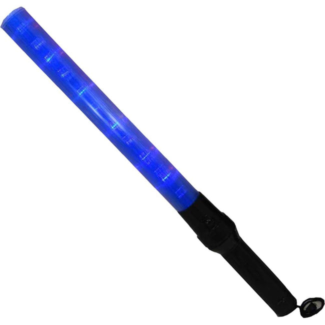 21 Inch Long Signal Light Baton In Blue With 2 Lighting Modes - FL611-BL - ToolUSA
