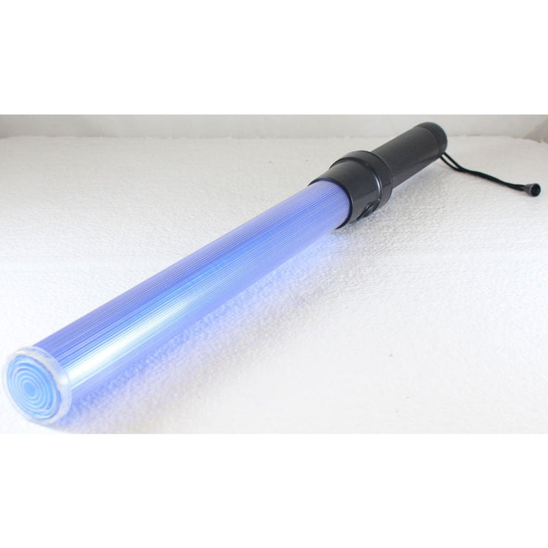 21 Inch Long Signal Light Baton In Blue With 2 Lighting Modes - FL611-BL - ToolUSA