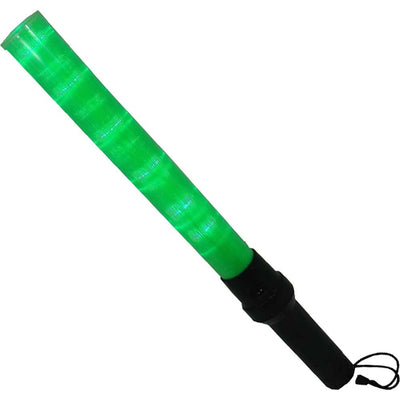 21.5" Long Signal Light Baton In Green With 2 Lighting Modes: Steady And Flashing - FL611-GR - ToolUSA