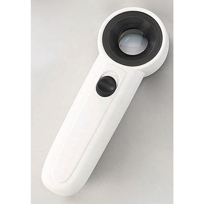 21MM Diamter Lens, 40X Power, Handheld, LED Illuminated Magnifier With Ergonomic Handle - CR-00844 - ToolUSA