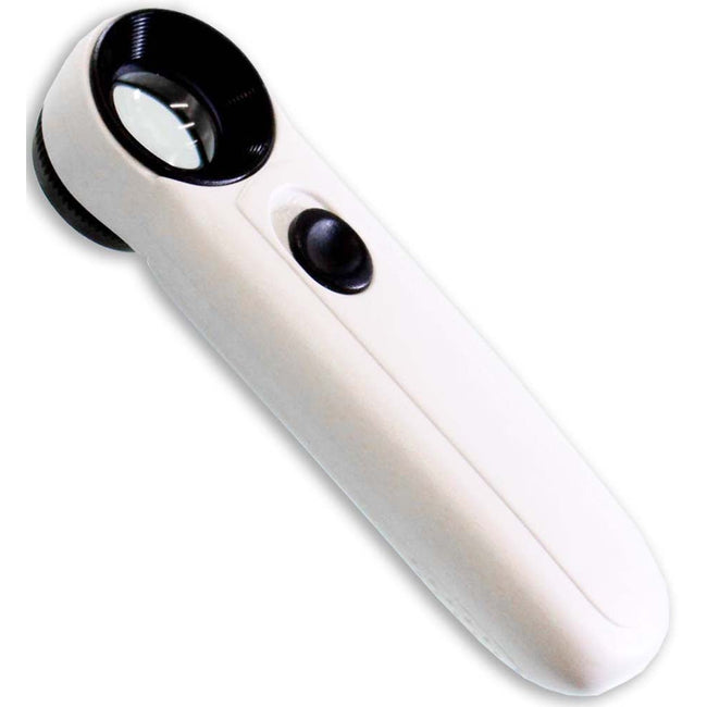 21MM Diamter Lens, 40X Power, Handheld, LED Illuminated Magnifier With Ergonomic Handle - CR-00844 - ToolUSA