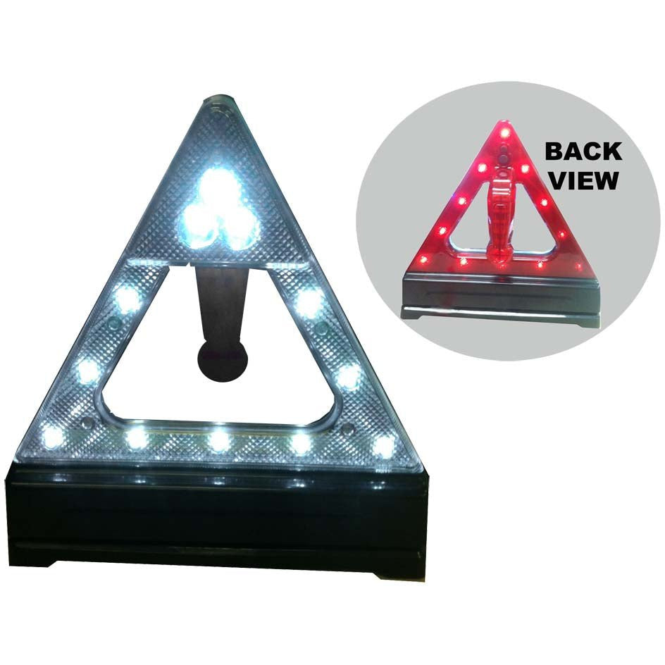 24 LED Free Standing Triangle Warning Light for Roadside Emergencies - SF-88812 - ToolUSA