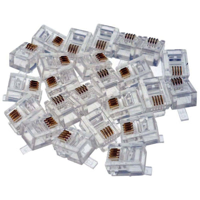 24 Pc Standard Telephone Plugs (Pack of: 2) - PA-02164-Z02 - ToolUSA