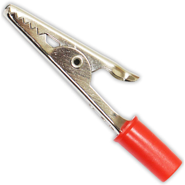 24 Piece Alligator Clips with Red PVC Coating on 1 Handle - TE-14005 - ToolUSA