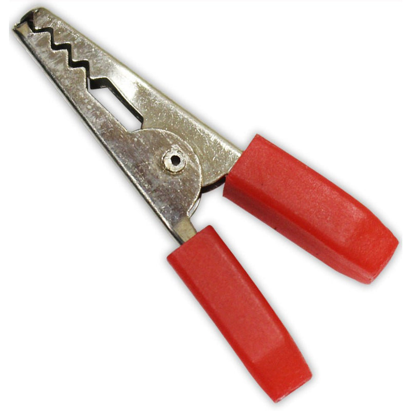 24 Piece Alligator Clips with Red PVC Coating on Both Sides - TE-04007 - ToolUSA