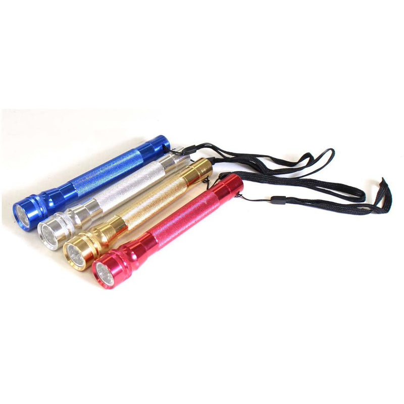 24 Piece Brightly Colored Aluminum Flashlights In Counter-Top Display - FL-87008 - ToolUSA