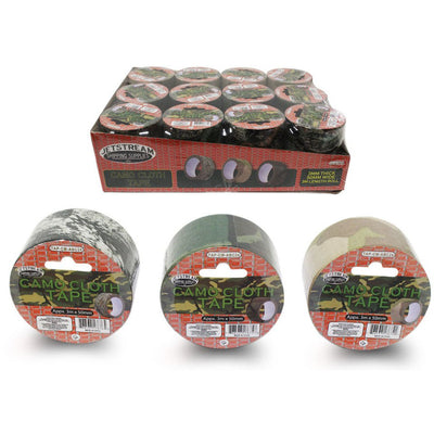 24 Piece Camouflage Cloth Tape - 3 Patterns - 9 Feet x 2 Inches - TAP-CM-ABC24 - ToolUSA