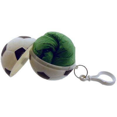 2.5 Inch Diameter Plastic Ball Key Ring, Emergency Rain Poncho Inside - Adult Size (Pack of: 2) - RAIN-18153-Z02 - ToolUSA